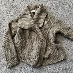 Irish Merino Wool Chunky Cardigan
